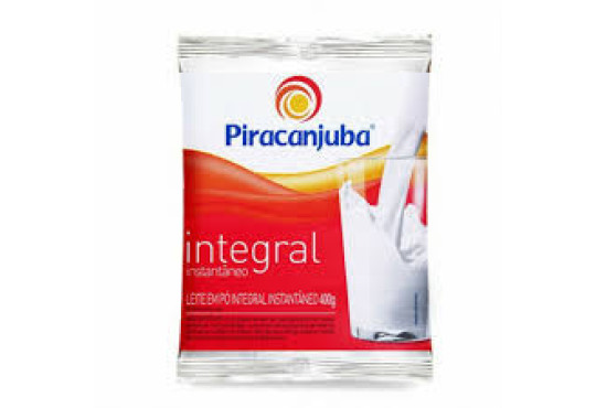 LEITE PO PIRACANJUBA INTEGRAL SACHE 400GR