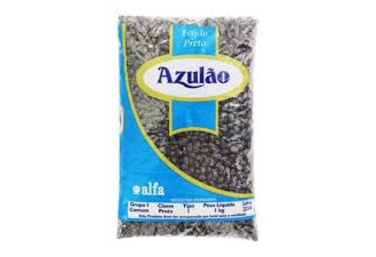 FEIJAO FARDO PRETO AZULAO T.1 C/10X1KG