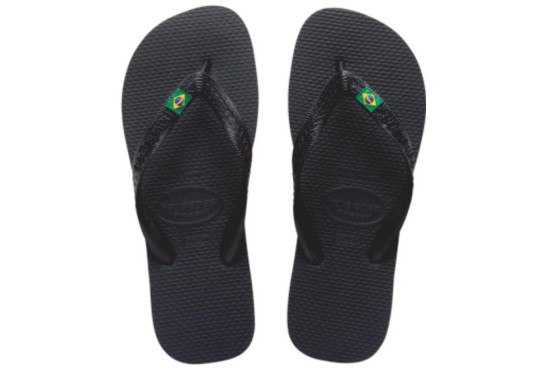 CHINELO HAVAIANAS BRASIL PRETO 37X38