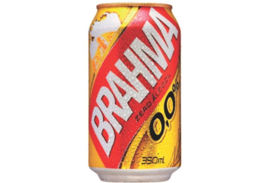 CERVEJA LATA BRAHMA ZERO ÁLCOOL 350ML