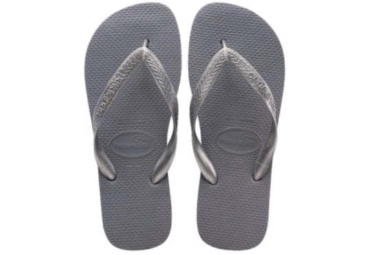 CHINELO HAVAIANAS TOP CINZA AÇO 33X34