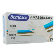 LUVA LATEX BOMPACK PROCEDIMENTO P C/ 100
