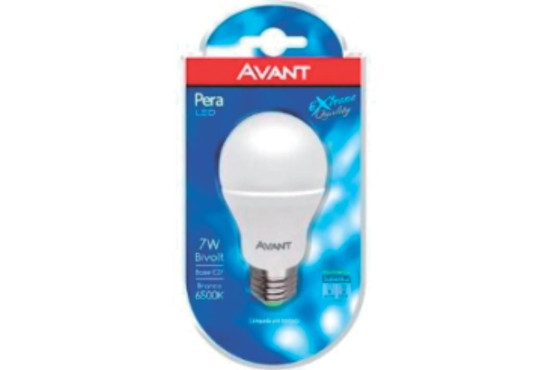 LÂMPADA LED AVANT 7W BIVOLT BRANCA