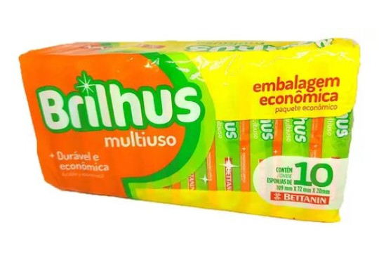 ESPONJA BETTANIM BRILHUS DUPLA FACE C/10