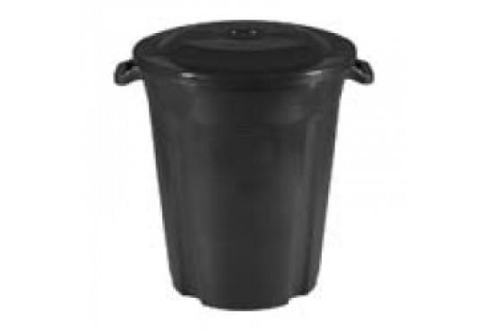 P PLASVALE LIXEIRO RECYCLE 97LT C/TAMPA REF-164LP COR PRETA