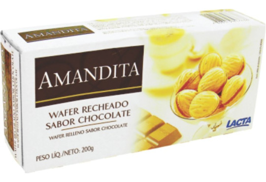 LANCHE WAFER AMANDITA LACTA 200GR