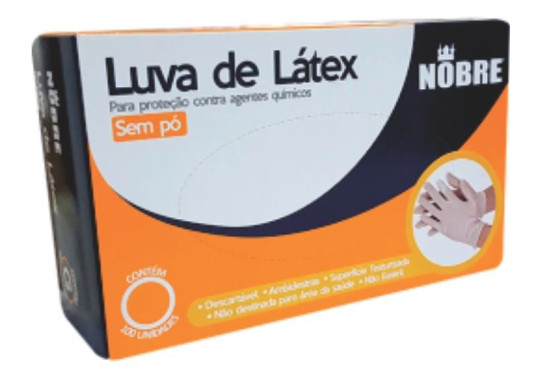 LUVA LATEX NOBRE PROCEDIMENTO P C/ 100