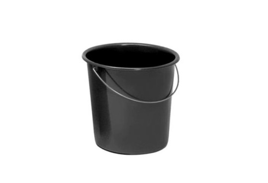 P PLASVALE BALDE 8LT RECYCLE PRETO R-160LP