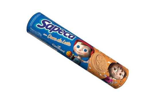 BISCOITO RECHEADO SAPECA DOCE DE LEITE 30X120GR GERMANI