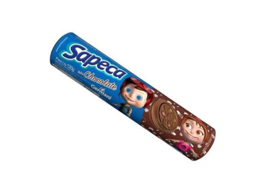 BISCOITO RECHEADO SAPECA CHOCOLATE 30X120GR GERMANI