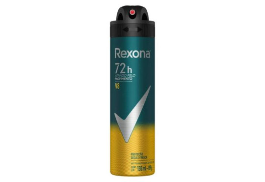 DESODORANTE REXONA AEROSOL V8 150ML MASCULINO