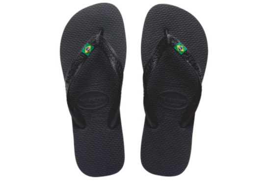 CHINELO HAVAIANAS BRASIL PRETO 35X36