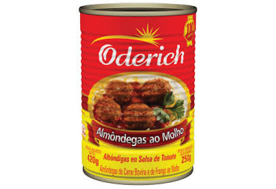 ALMONDEGA AO MOLHO ODERICH LATA 420GR