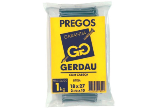 PREGO GERDAU 18X27 1KG