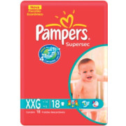 FRALDA PAMPERS SUPERSEC XXG PCT C/ 18