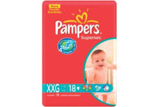 FRALDA PAMPERS SUPERSEC XXG PCT C/ 18