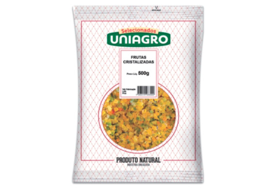 FRUTAS CRISTALIZADAS UNIAGRO 500GR