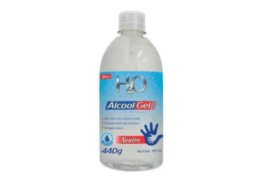ALCOOL GEL/HIGIENIZADOR H2O NEUTRO 450GR