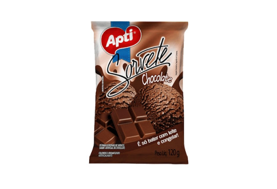 SORV. PO P/SORVETE APTI CHOCOLATE 120GR