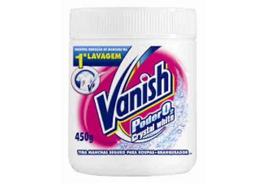 LIMPADOR VANISH " PO " PODER O2 450GR BRANCO POTE