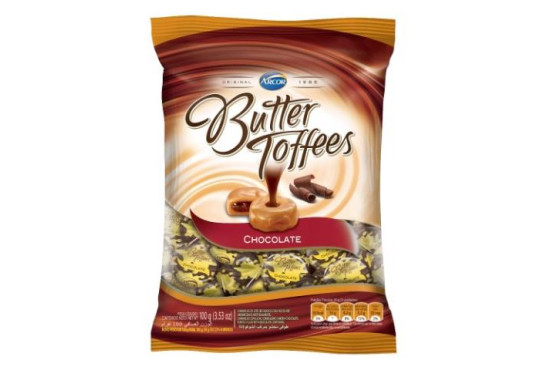 BALA ARCOR BUTTER TOFFEE CHOC. 600GR