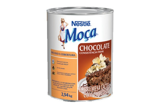 RECHEIO/COBERTURA NESTLE FIRME MOCA CHOCOLATE LATAO 2.540KG
