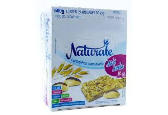 BARRA CEREAL LIGHT NATURALE CASTANHA/AVEIA C/24X25GR.