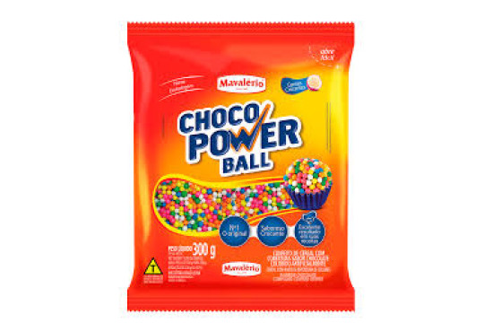 MAVALERIO CHOCO POWER BALL  % COLORIDO % MICRO 300GR PEQUENO
