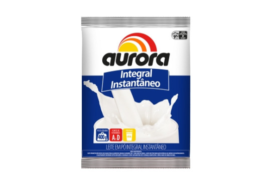 LEITE PO AURORA INTEGRAL SACHE 400GR