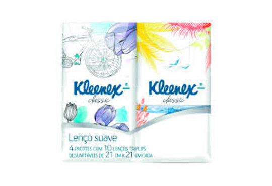 LENCO PAPEL P/BOLSO KLEENEX  LEVE 4 PAGUE 3 C/10