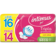 ABS. INTIMUS GEL C/ ABAS SECA LEVE 16 PAGUE 14 UNIDADES