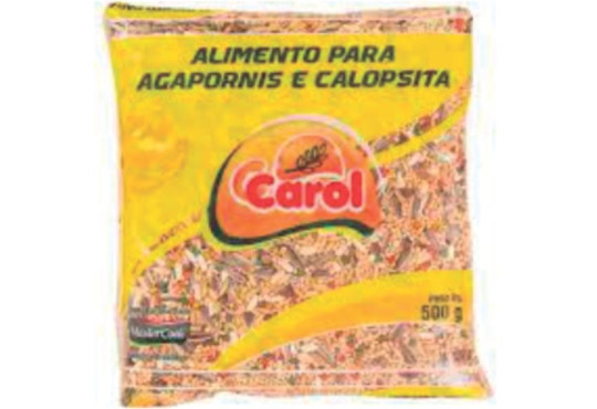 MISTURA P/ CALOPSITA AGAPORNIS CAROL 500GR