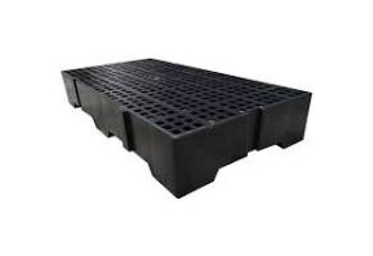 ESTRADO/PALLET INDUSTRIAL PVC REFORCADO 60X50CM PRETO