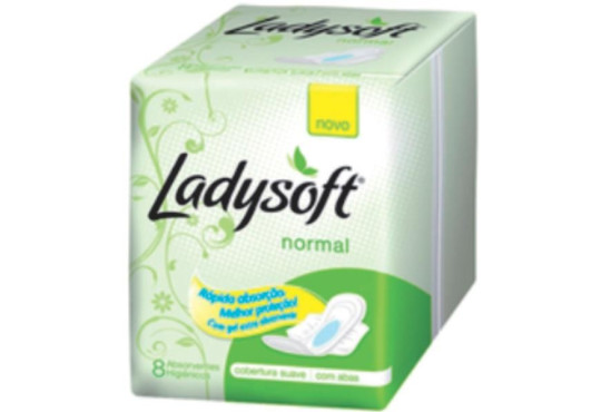 ABSORVENTE LADYSOFT NORMAL C/ ABAS C/ 8