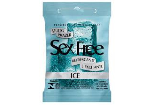 PRESERVATIVO SEX FREE ICE REFRESCANTE C/3