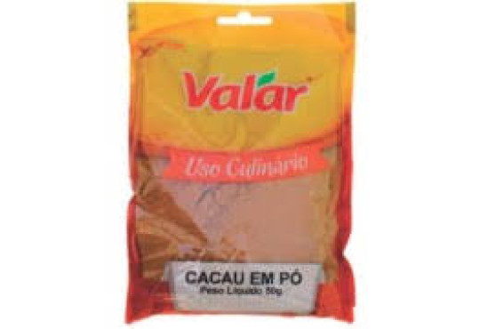 COND. VALAR CACAU EM PÓ PACOTE 12x50GR