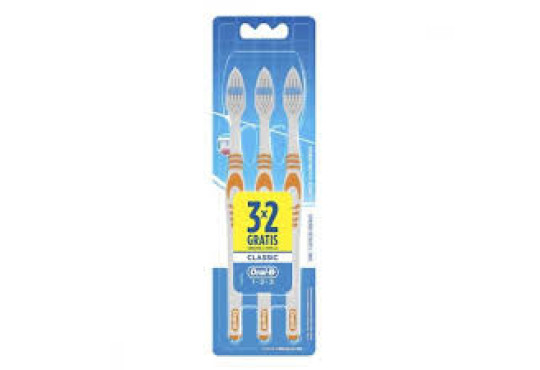 ESCOVA DENTAL ORAL B 123 LIMPEZA BRILHANTE LEVE 3 PAGUE 2