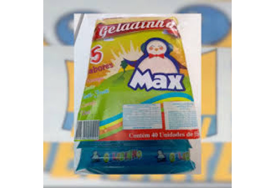 GELADINHO MAX SORTIDO 40X55ML COMPOSTO ALIMENTCIO