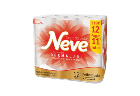 PAPEL HIG. NEVE F. DUPLA C/12X20MT NEUTRO