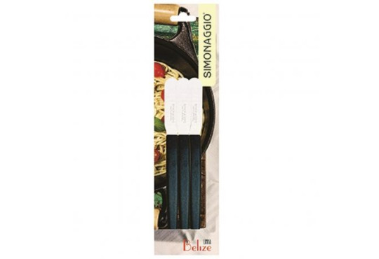 TALHER SIMONAG ESPATULA/PASSADOR MANTEIGA PRATIKA C/3 CABO PRETO