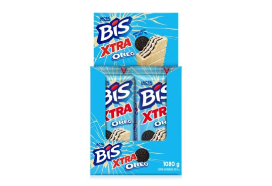 CHOC. LACTA BIS " X T R A OREO/BRANCO C/24X45GR "