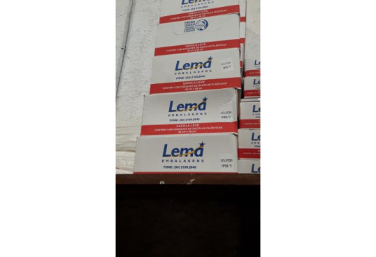 SACOLA PLAST. LEMA CAIXA 48X58 C/1000 LEVE OXIBIO