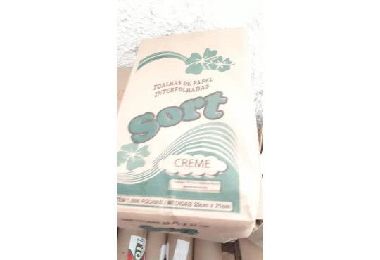 PAPEL TOALHA SORT * C R E M E * 20X21CM C/1000