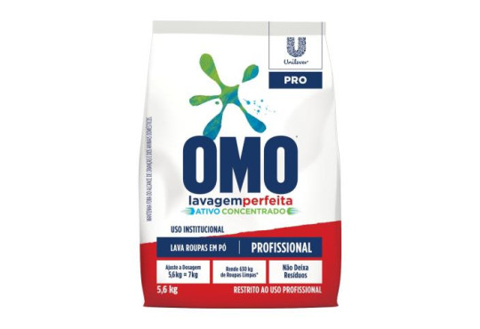 SABAO PO OMO LAVAGEM PERFEITA PACOTAO " 5.6KG "