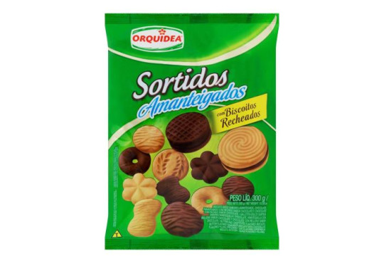 BISCOITO ORQUIDEA AMANTEIGADO SORTIDO 300GR