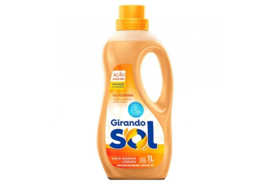 SABAO LIQUIDO LAVAROUPA GIRANDO SOL GLICERINA 1LT
