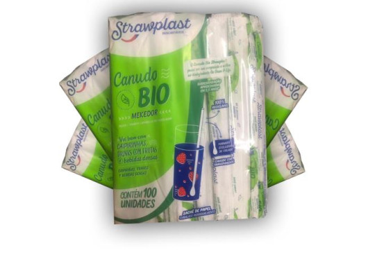 CANUDO STRAWPLAST C/MEXEDOR EMBALADO PACOTE PRETO C/100 CS-403