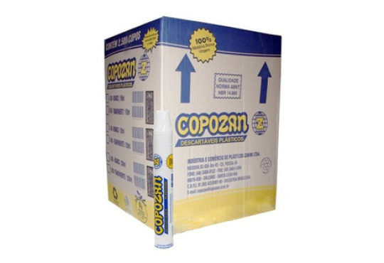 COPO PLASTICO COPOZAN 50ML CAFE/CHA C/100 BRANCO C-050