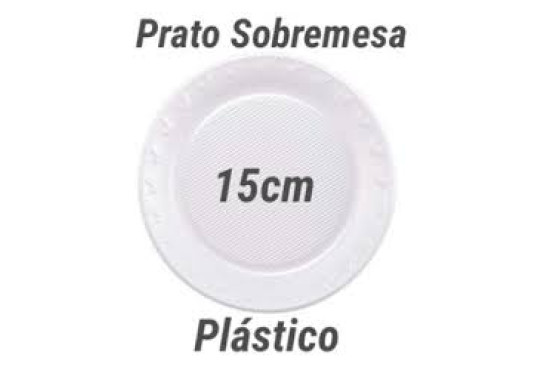 PRATO DESC/ COPOZAN 15CM ## RASO ## BRANCO C/10 PR-15