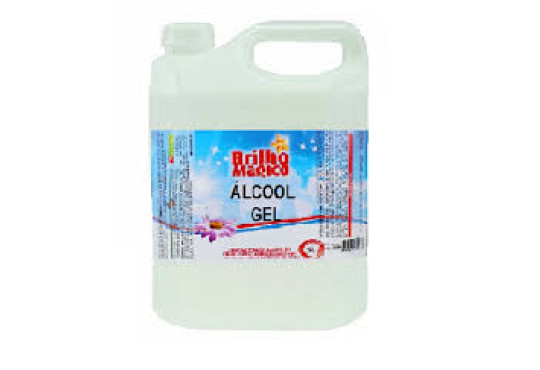 ALCOOL/ BRILHO MAGICO " LIQUIDO 70% "  5LT GALAO